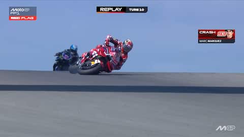 Marquez, la caduta oggi nelle prove libere di Austin (Usa). FOTO-VIDEO ...