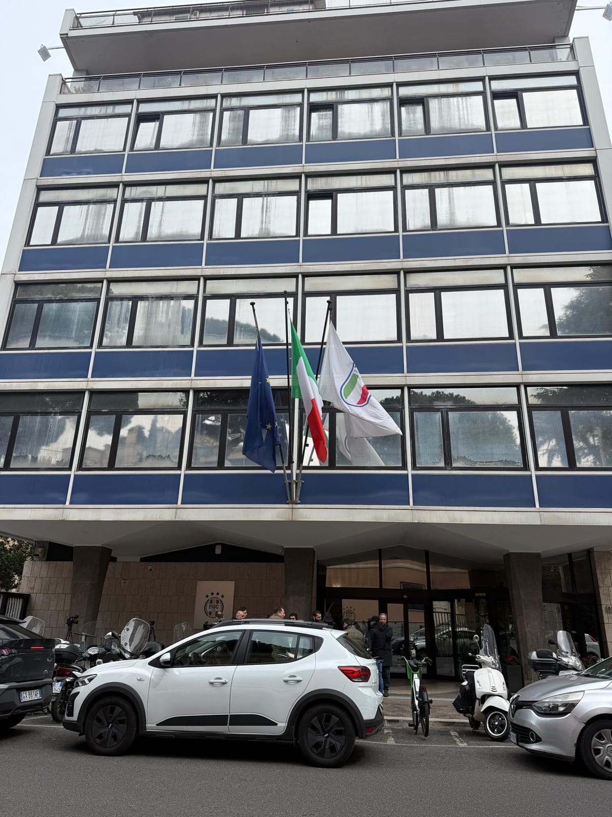 La sede della Figc a Roma in Via Allegri