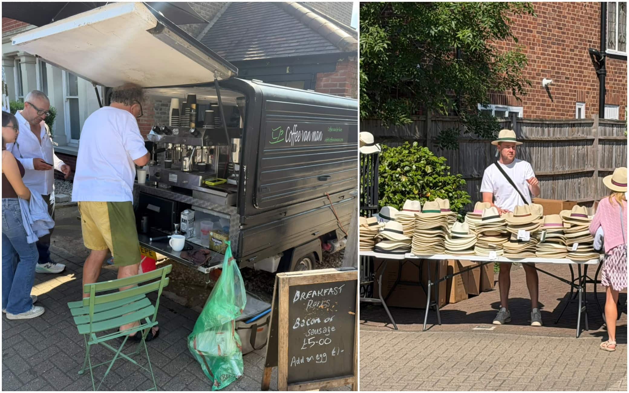Un caffè sulla Wimbledon Park Road alla vigilia della finale