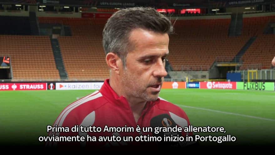 Milan-Benfica, Marco Silva: "Con Amorim c'è grande stima"