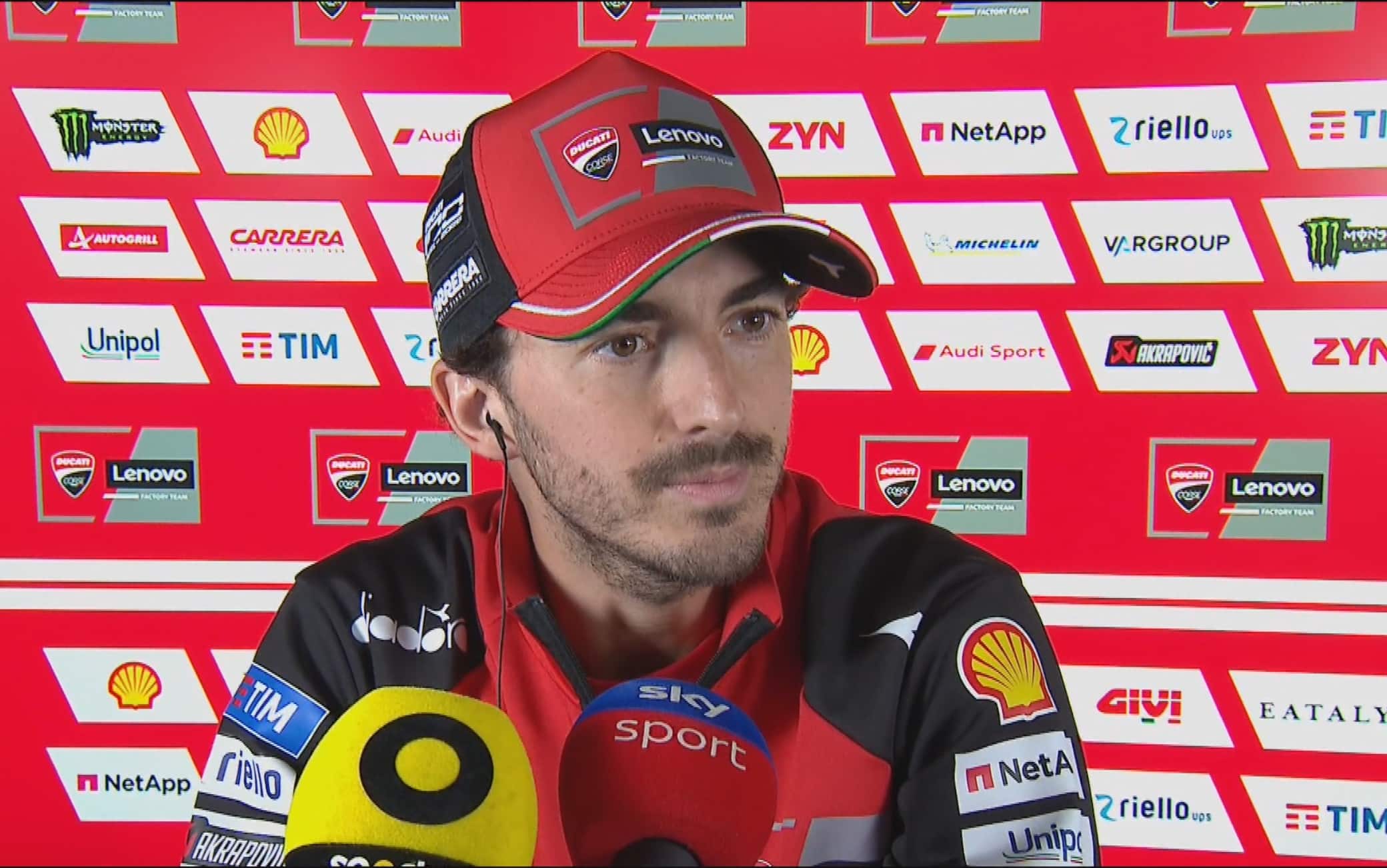 Bagnaia: "Caduta? Ho distrutto la Ducati, peccato perché avevo fatto una modifica…"