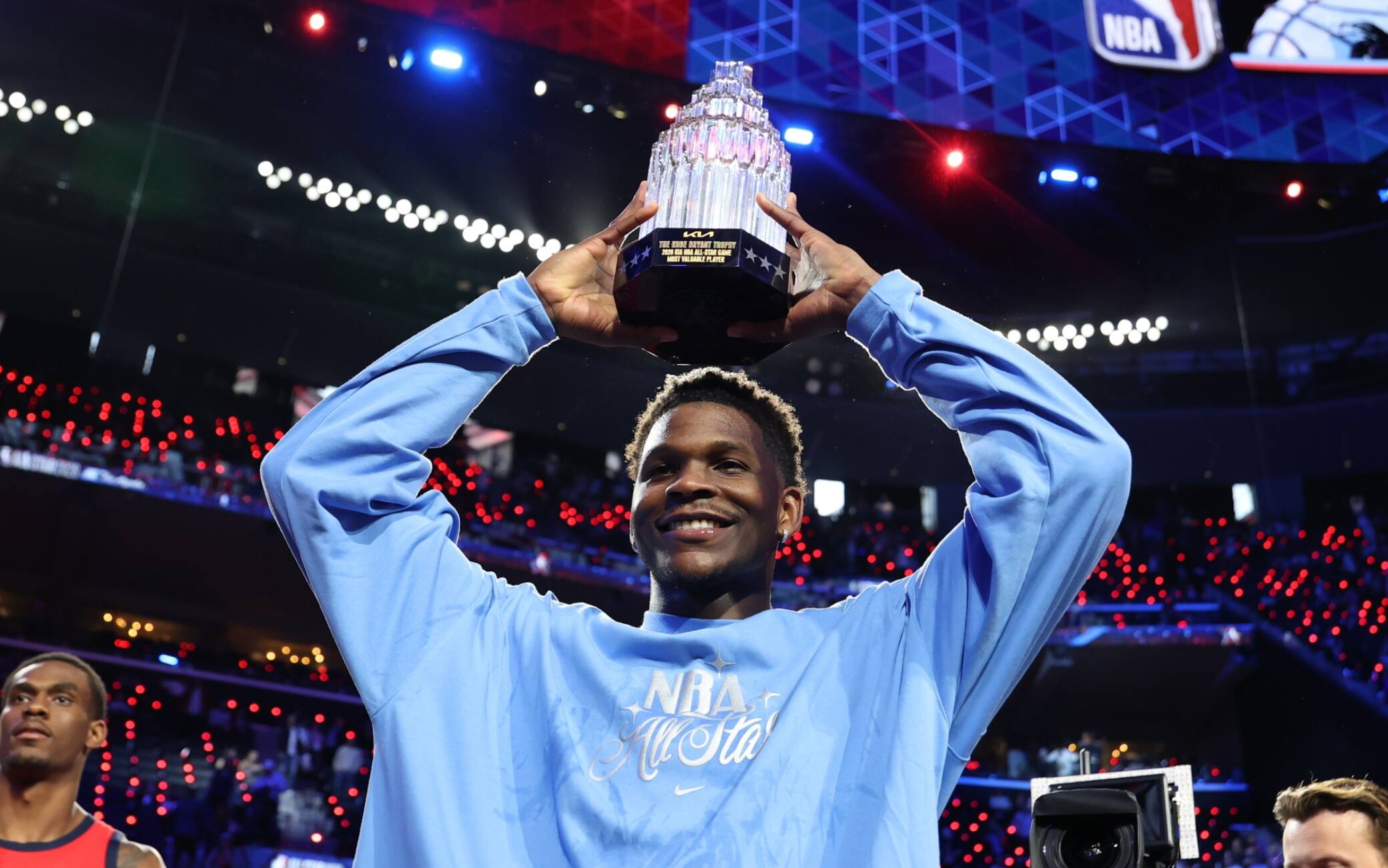 NBA, Anthony Edwards nominato MVP dell'All-Star Game: la reazione è da meme. VIDEO