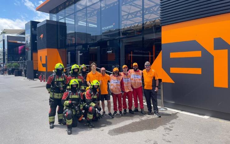 F1, GP Spagna, McLaren Piastri pompieri