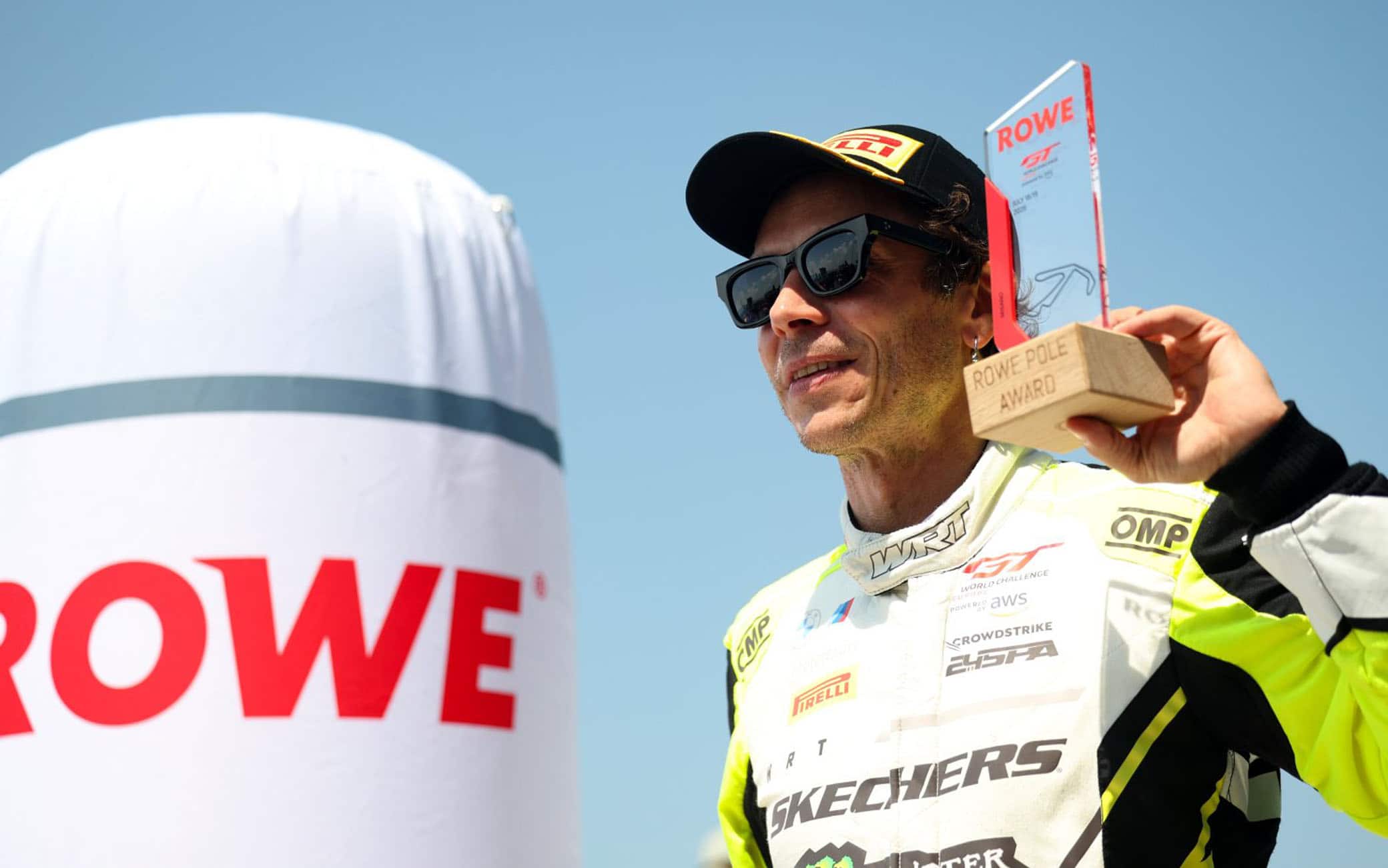 Valentino Rossi torna in pole position a Misano dopo 17 anni nel GT World Challenge