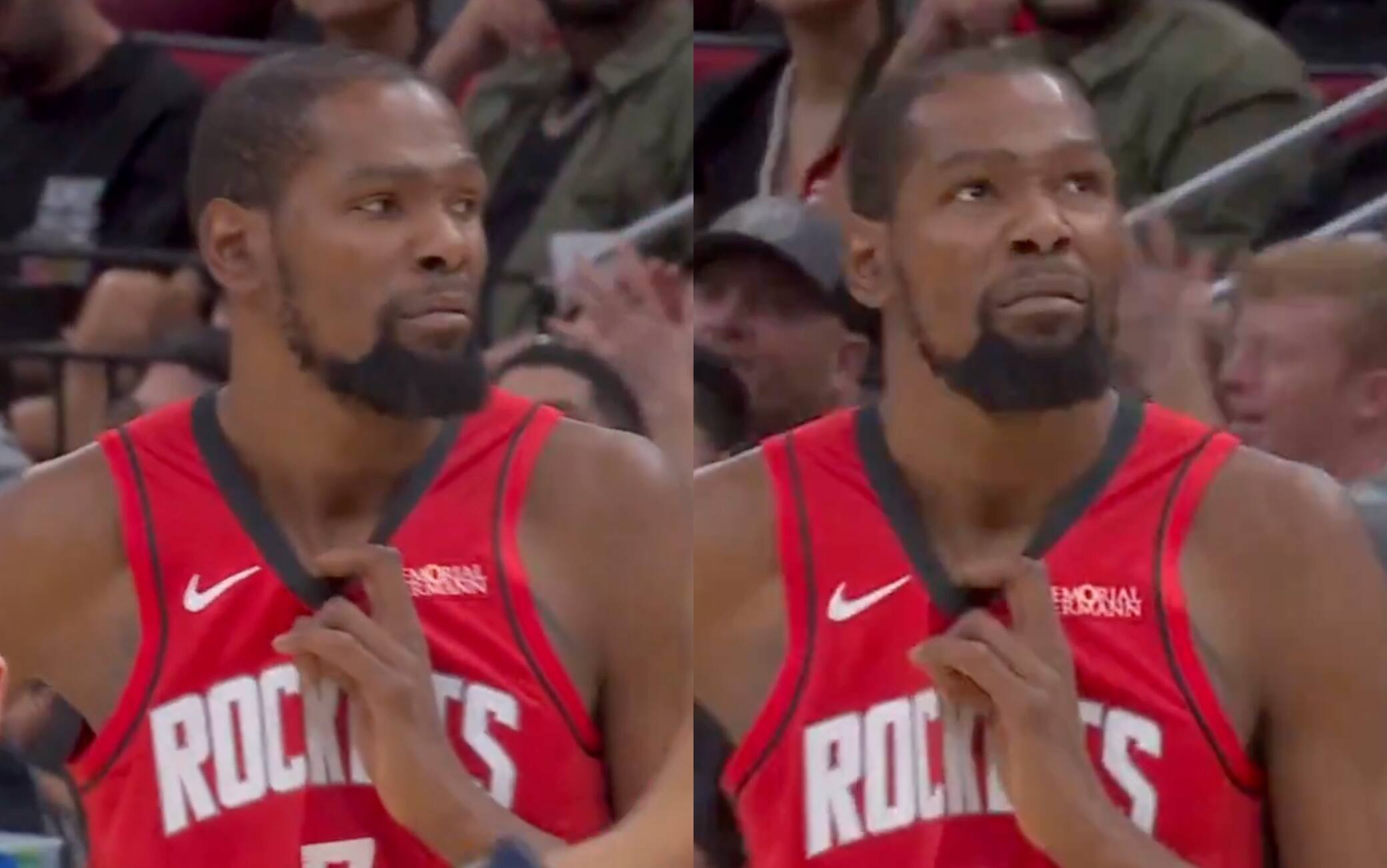 NBA, airball di Gobert sul tiro libero: la telecamera pesca la reazione di Durant