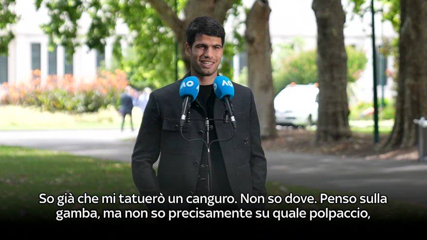 Alcaraz: "Tatuaggio? Devo ancora decidere in che zona farlo"