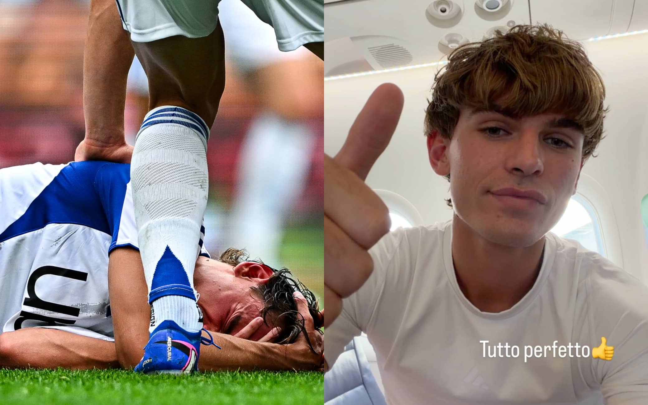 Genoa-Como, Nico Paz rassicura dopo il colpo alla testa: "Tutto perfetto"