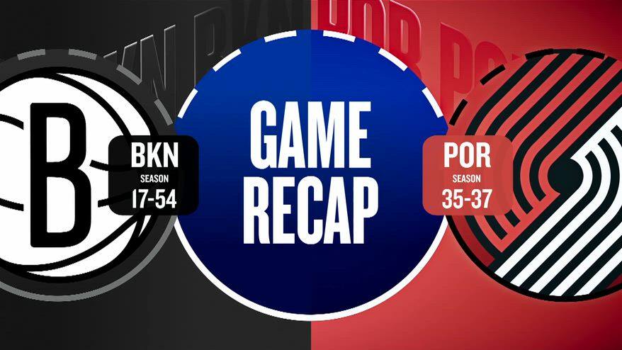 NBA Highlights: Portland-Brooklyn 134-99
