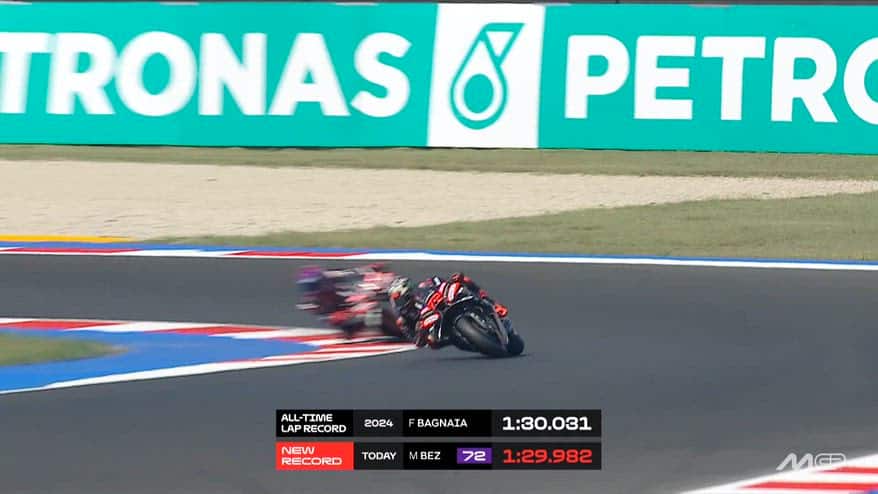 Bezzecchi, è pole position con record della pista a Misano! 