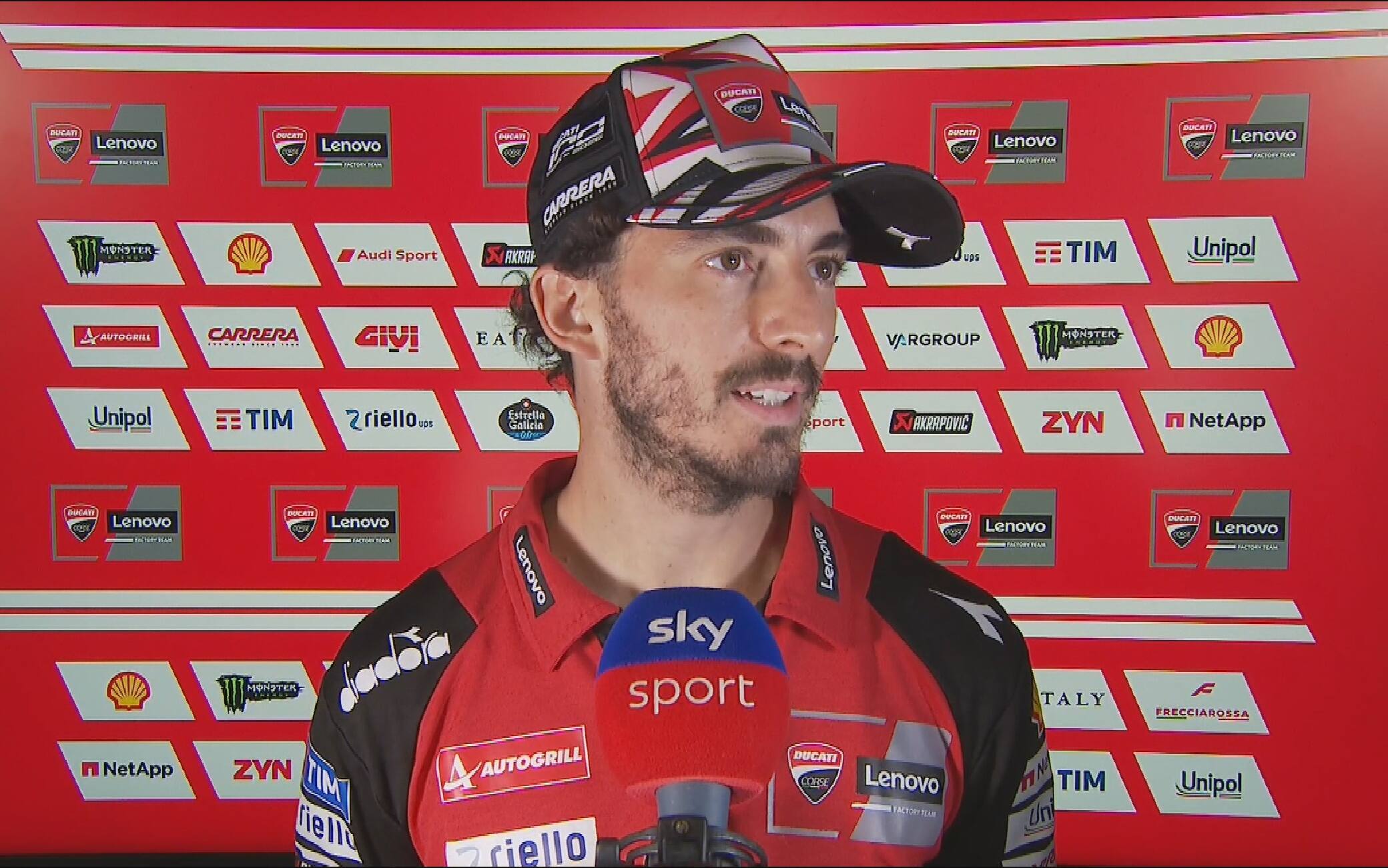 Bagnaia: "Sto guidando in difesa, oggi questo è il massimo che posso fare"