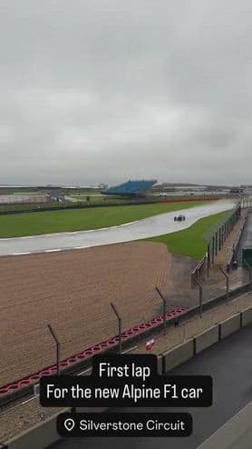 Motore Mercedes in pista, ma sull'Alpine a Silverstone