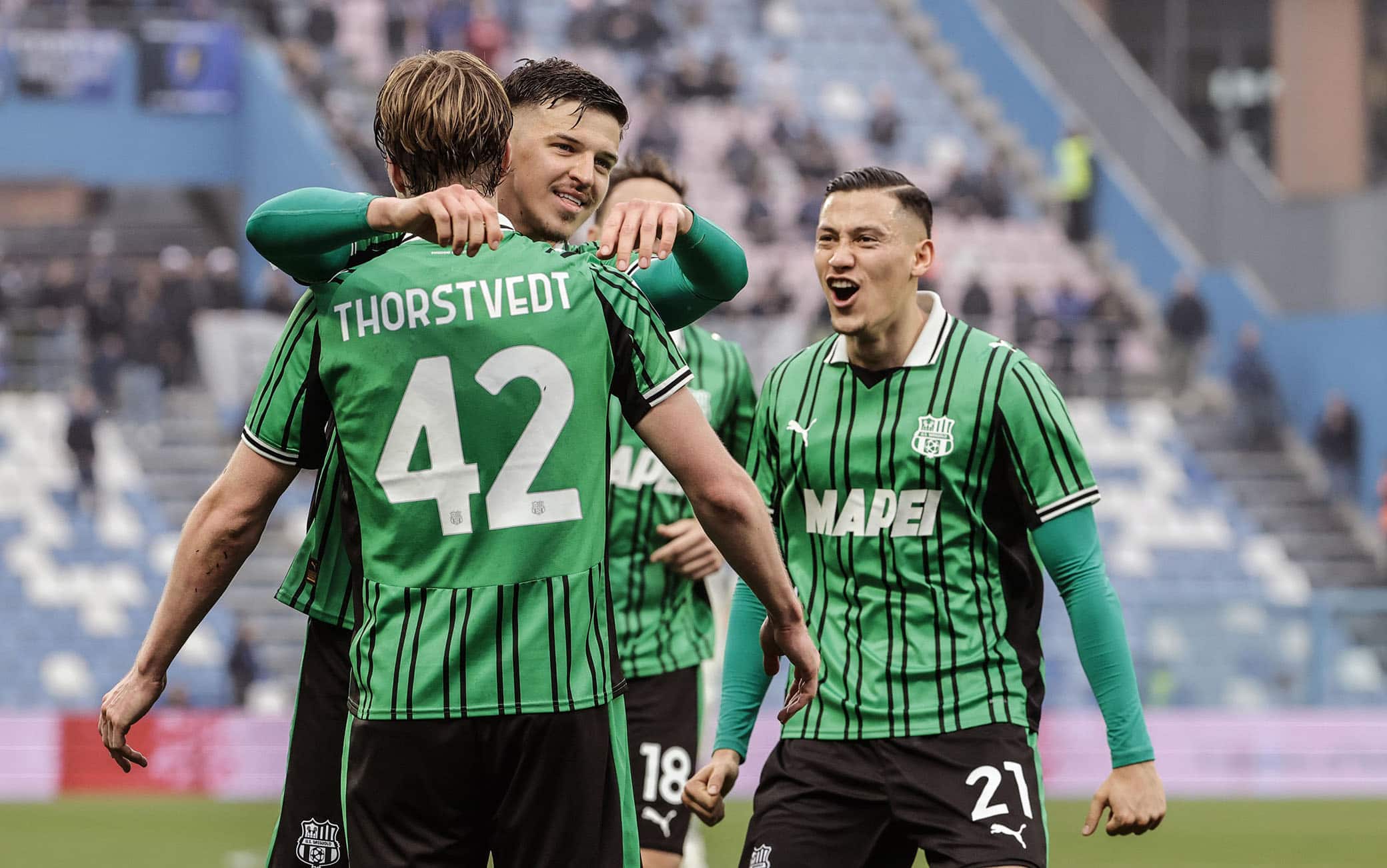 Sassuolo-Atalanta 2-1, gol di Koné, Thorstvedt e Musah. Nerazzurri ko al Mapei Stadium
