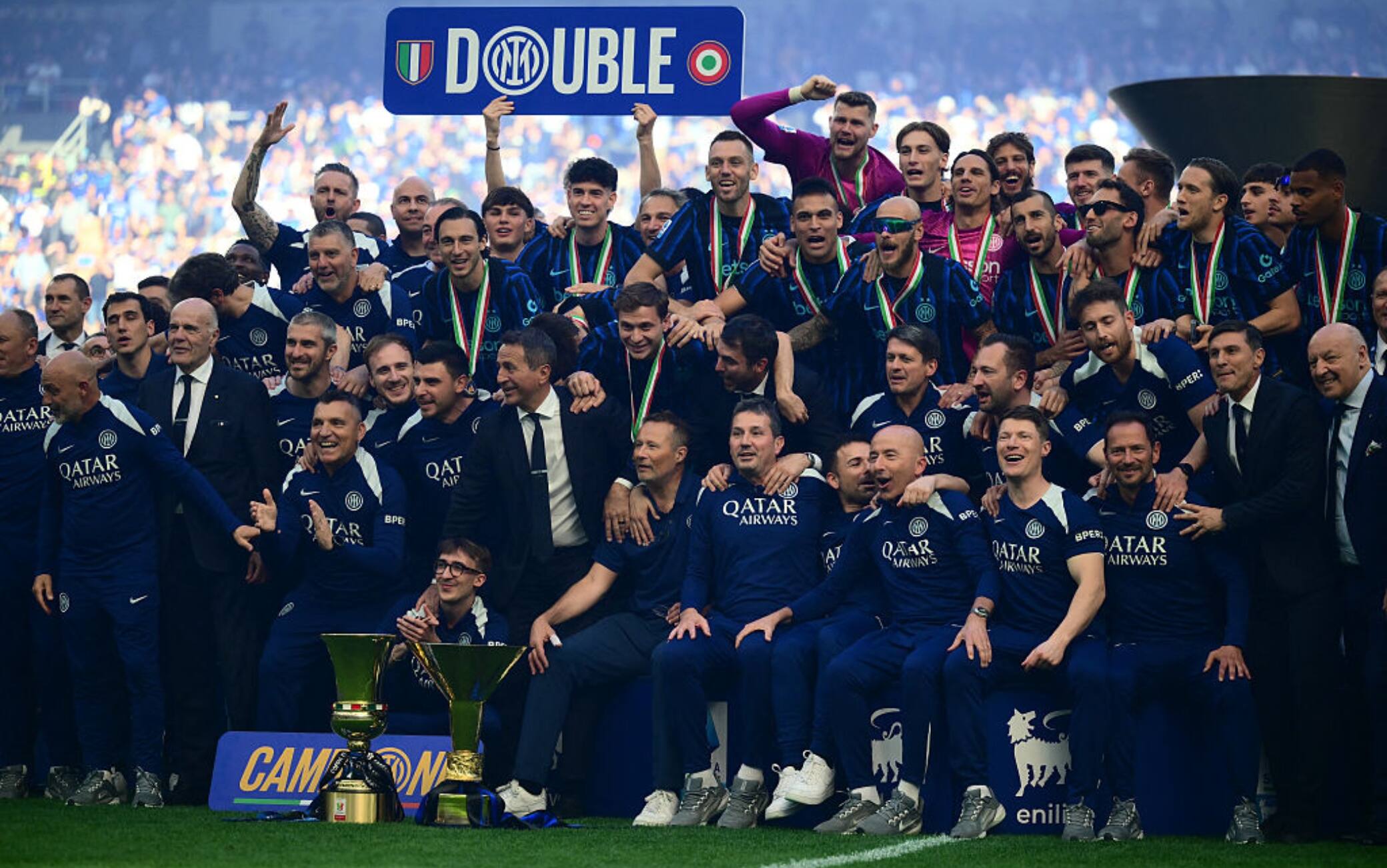 Festa scudetto Inter LIVE: la diretta streaming del pullman scoperto per Milano
