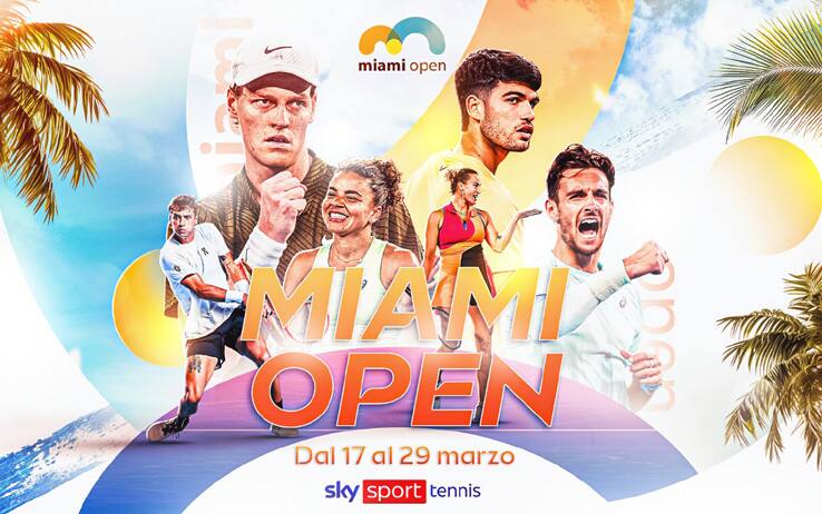 Atp Miami, dove vedere il torneo Masters 1000 in tv e streaming
