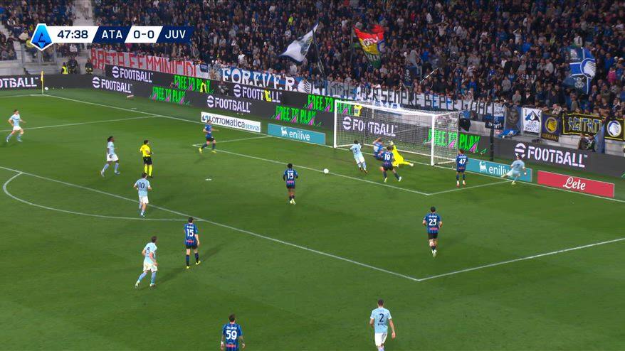 Il gol vittoria della Juve di Boga contro l'Atalanta