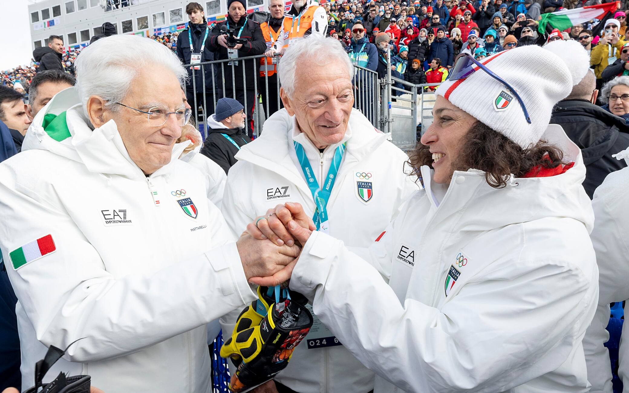 Mattarella, gioia Brignone e dispiacere Goggia: le reazioni del Presidente a Cortina
