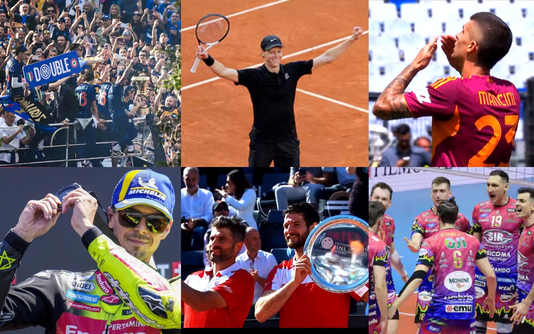 Che domenica di sport tra calcio, tennis, moto e volley!