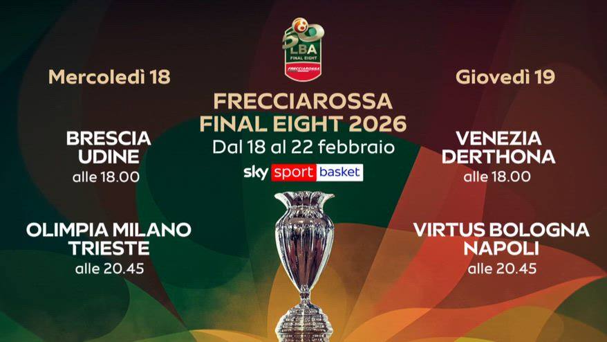 Basket, Final Eight Coppa Italia dal 18 febbraio è su Sky