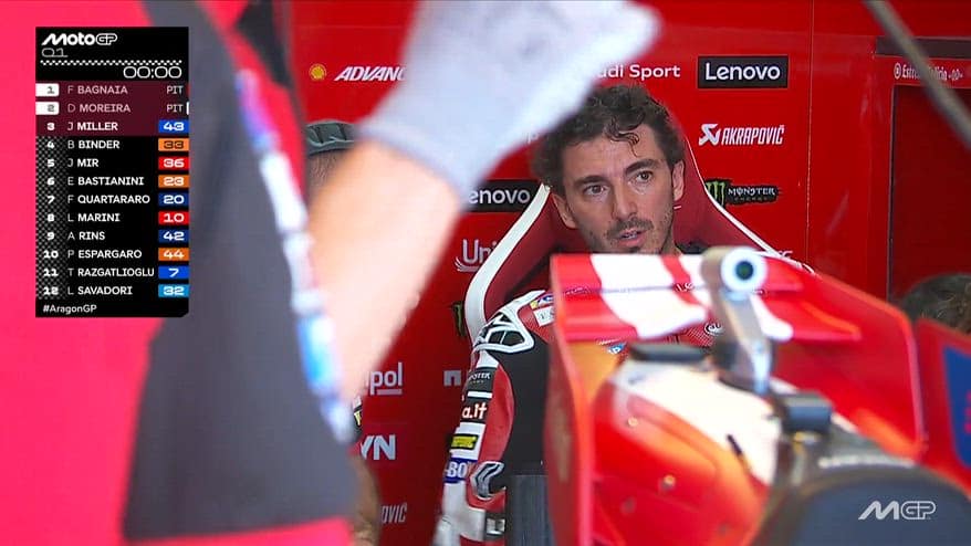 Gp Aragon, Pecco Bagnaia chiude 1° nel Q1 e passa al Q2