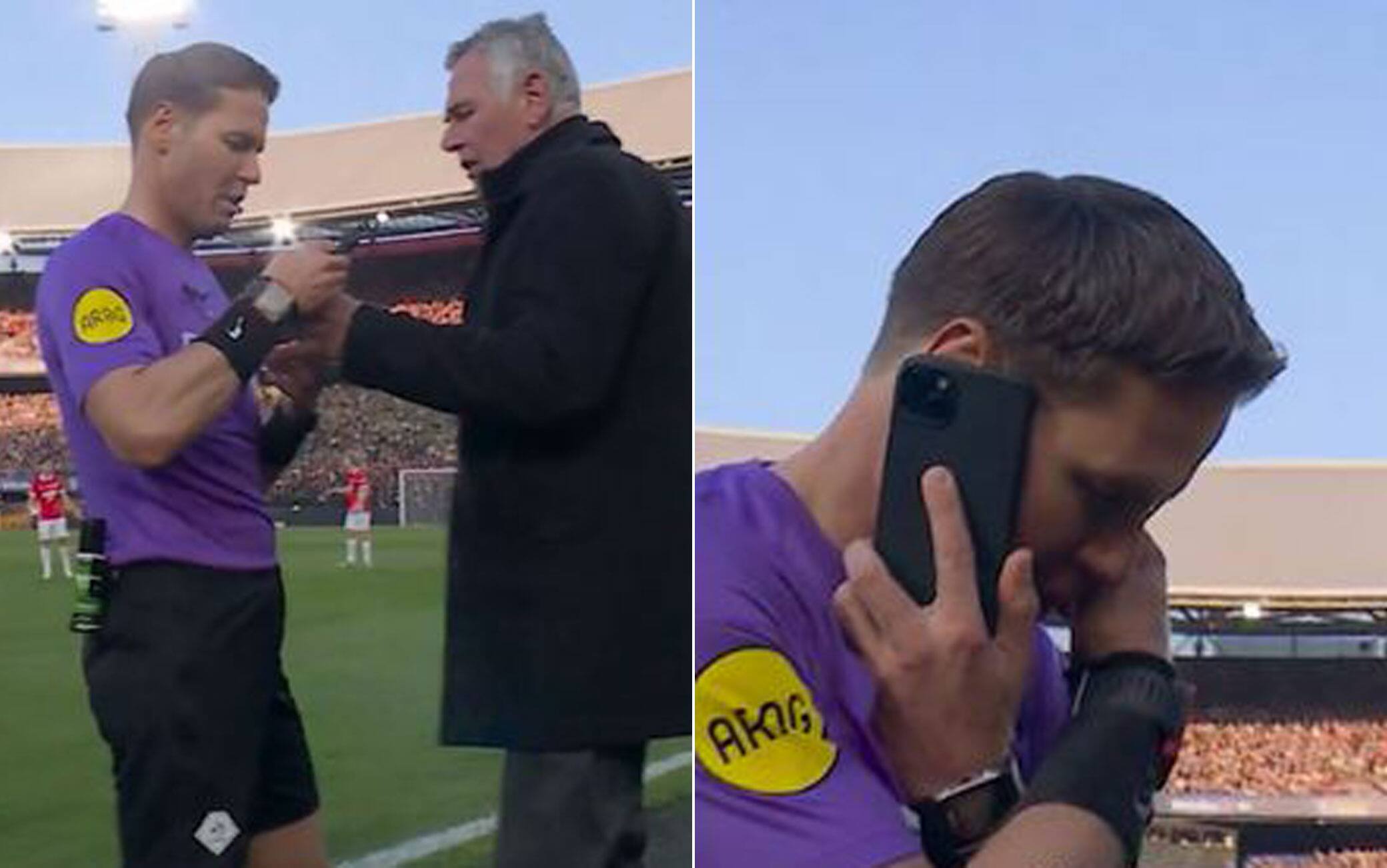 Coppa d'Olanda, arbitro Makkelie al telefono in campo: cos'è successo