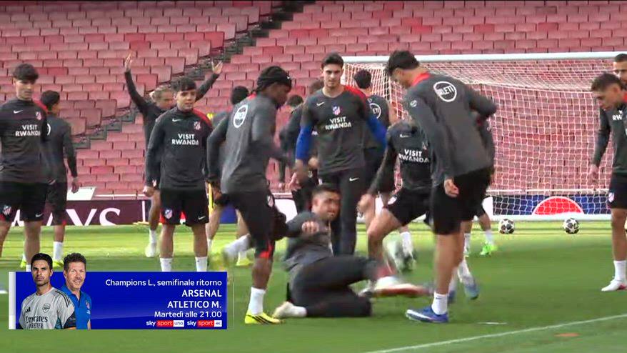 Atletico, le ultime di formazione alla vigilia dell'Arsenal