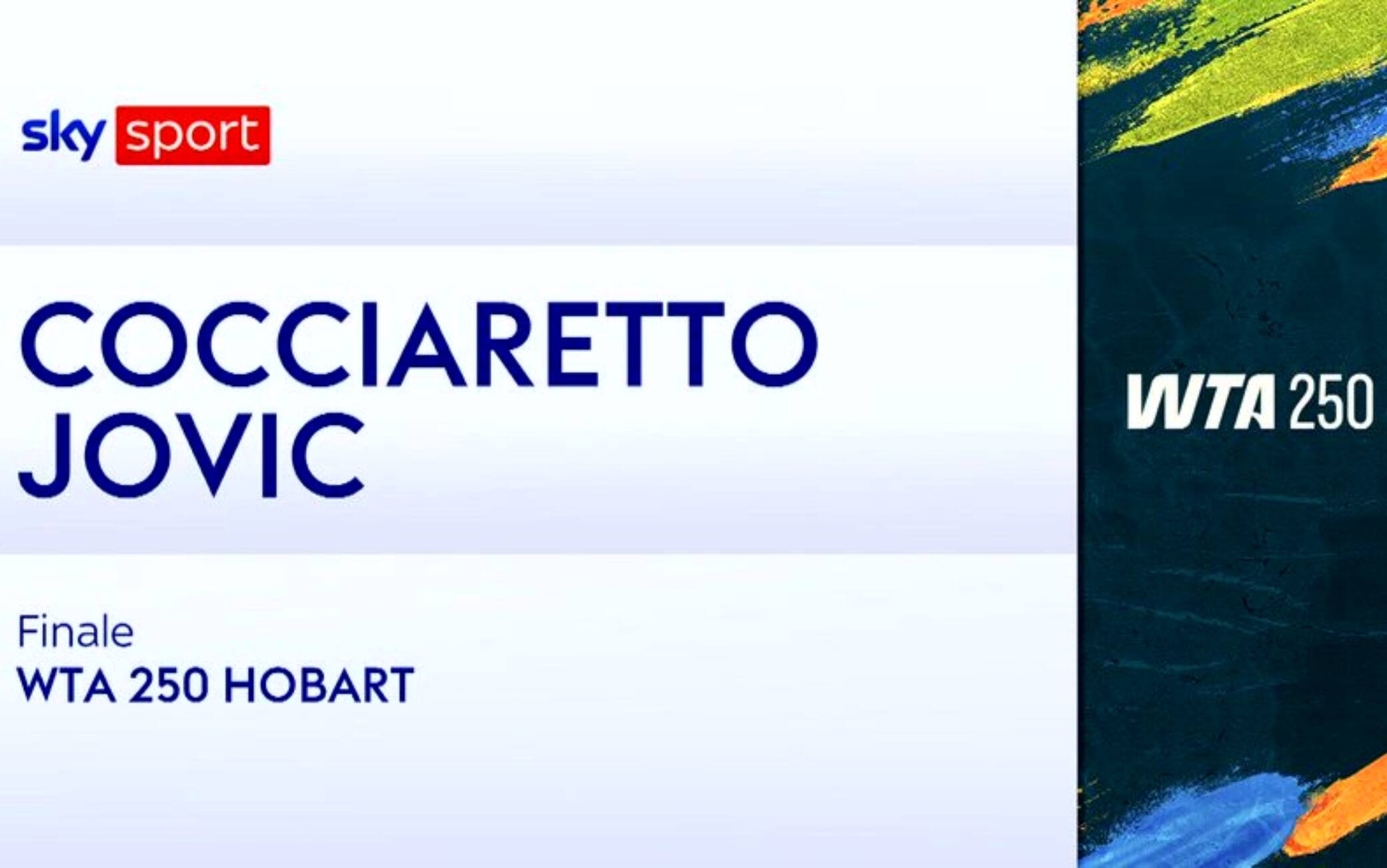 Cocciaretto-Jovic: highlights Wta Hobart