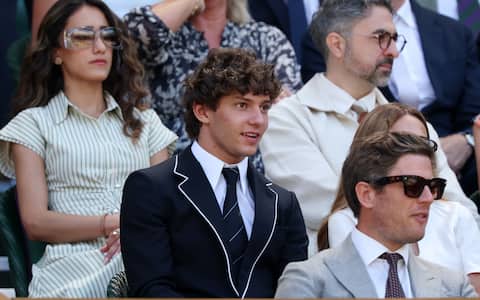 Kimi Antonelli Meets Roger Federer at Wimbledon in Preppy-Inspired Style