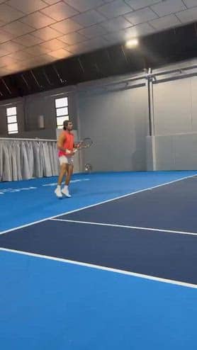 L'allenamento di Alcaraz verso il rientro