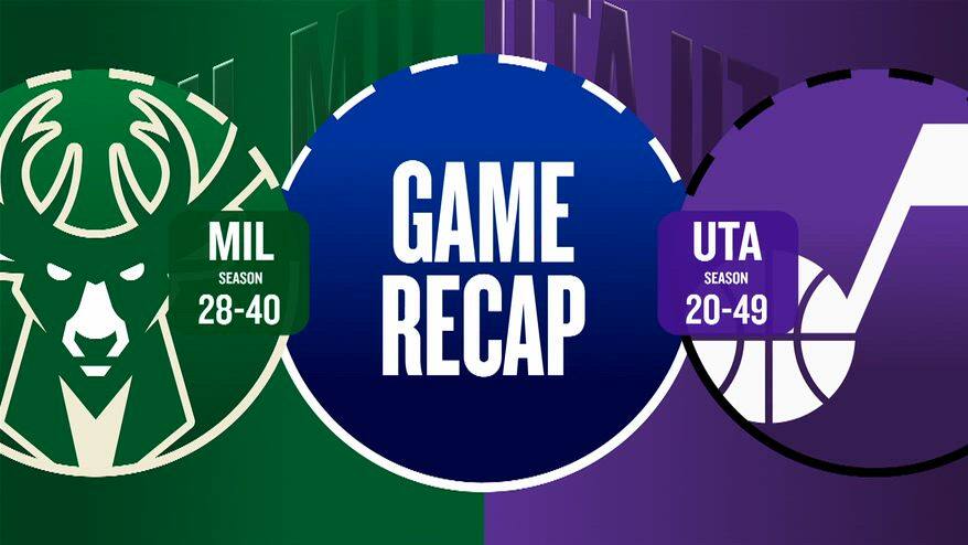 NBA Highlights: Utah-Milwaukee 128-96

