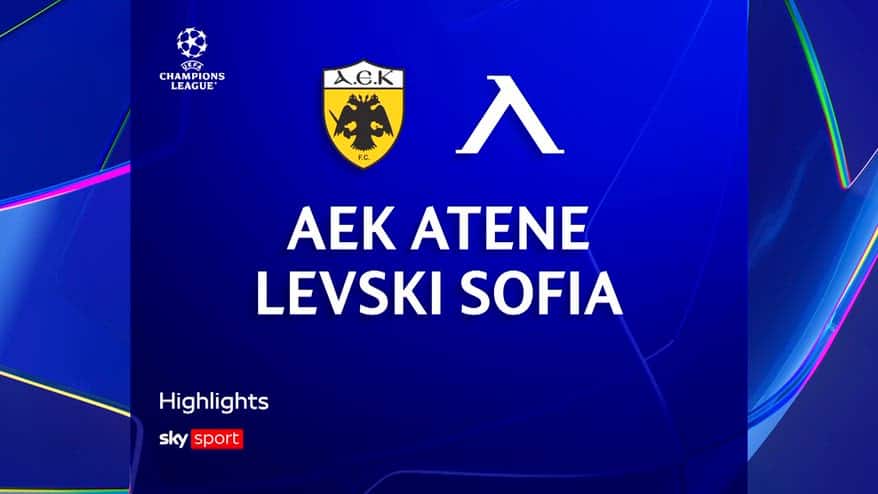 Aek Atene-Levski Sofia 4-0: gol e highlights