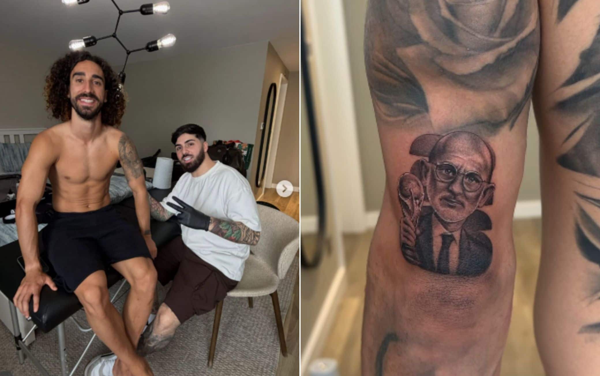 Cucurella, promessa mantenuta: il tatuaggio di De La Fuente dopo i Mondiali con la Spagna