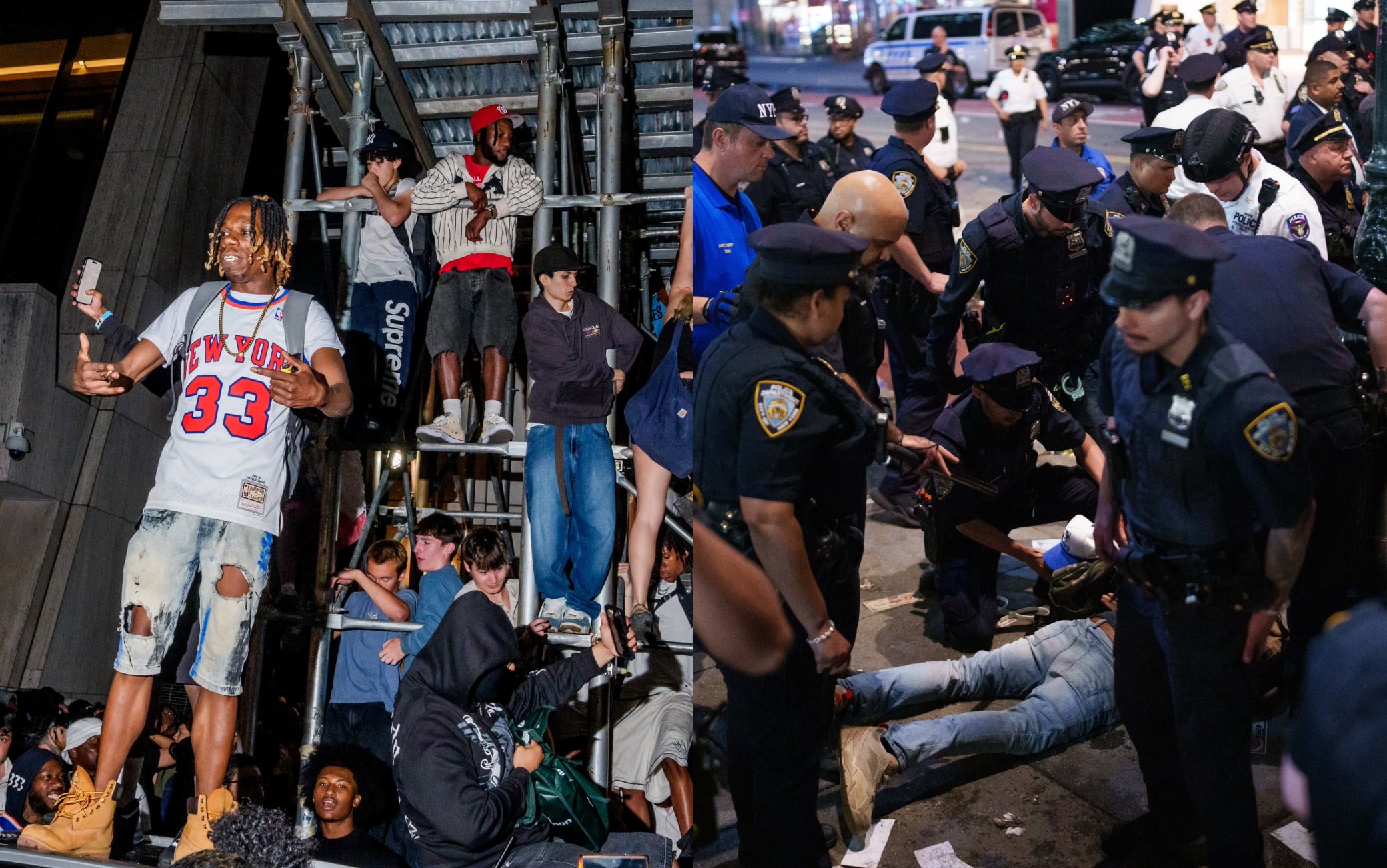 NBA Finals, incidenti tra tifosi e polizia: è caos di fronte al maxischermo per gara-3