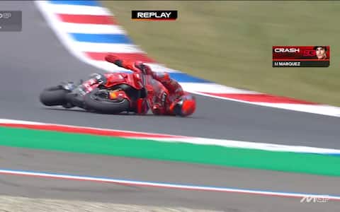 Marc Marquez, la caduta nelle prove libere del GP Assen. VIDEO | Sky Sport
