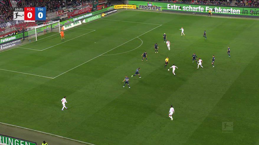 Augsburg-Hoffenheim 2-2: gol e highlights