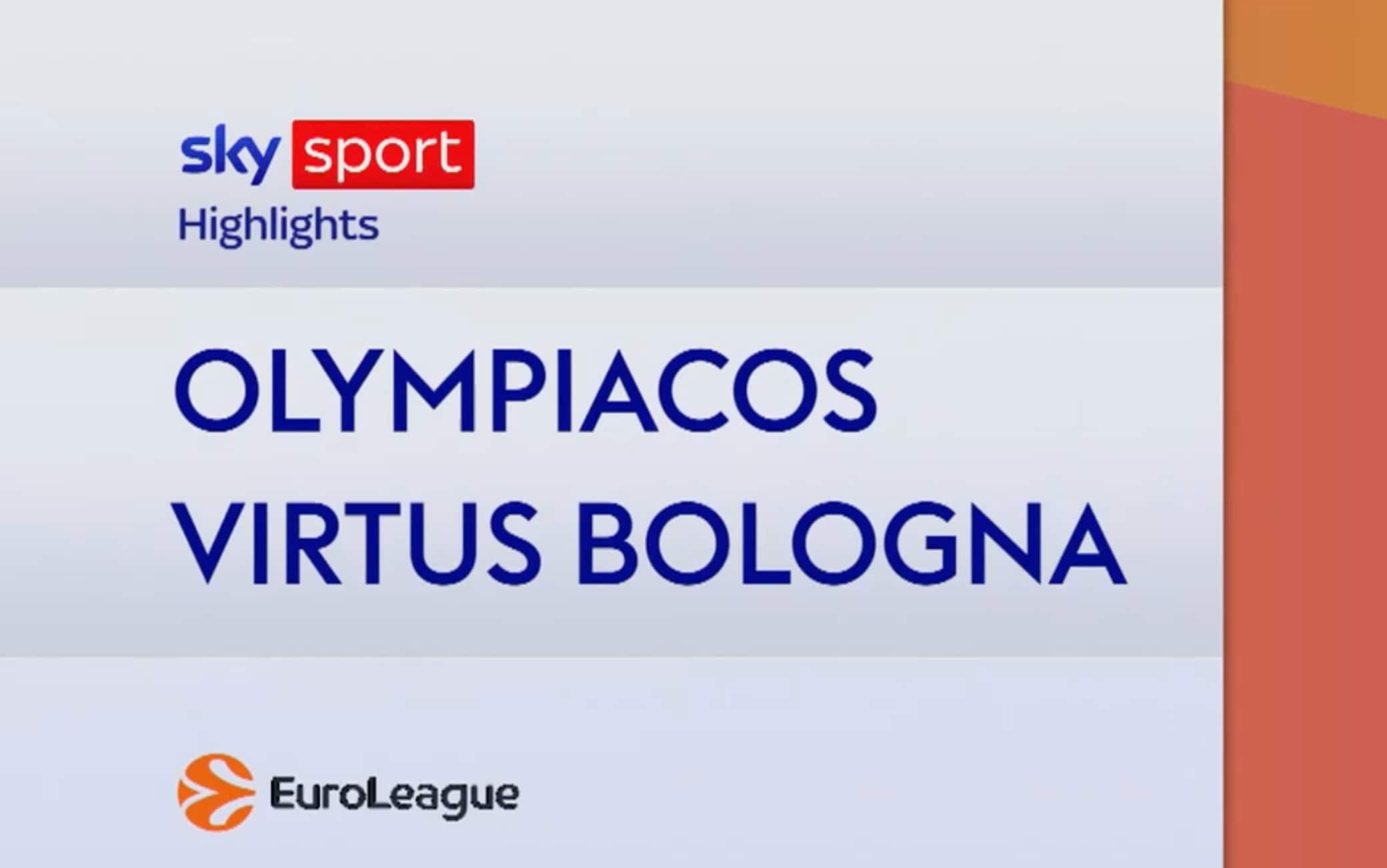 Olympiacos-Virtus Bologna 109-77: gli highlights di Eurolega
