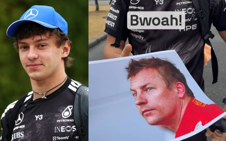 F1: dopo essere stato scambiato per Raikkonen, Antonelli imita l'altro Kimi. VIDEO