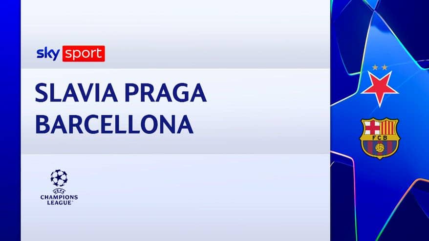 Slavia Praga-Barcellona 2-4: il video dei gol