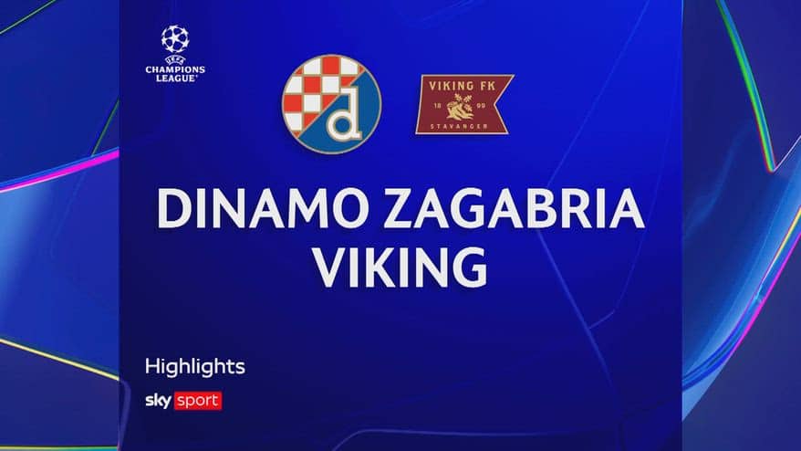 Dinamo Zagabria-Viking 2-2: gol e highlights Champions
