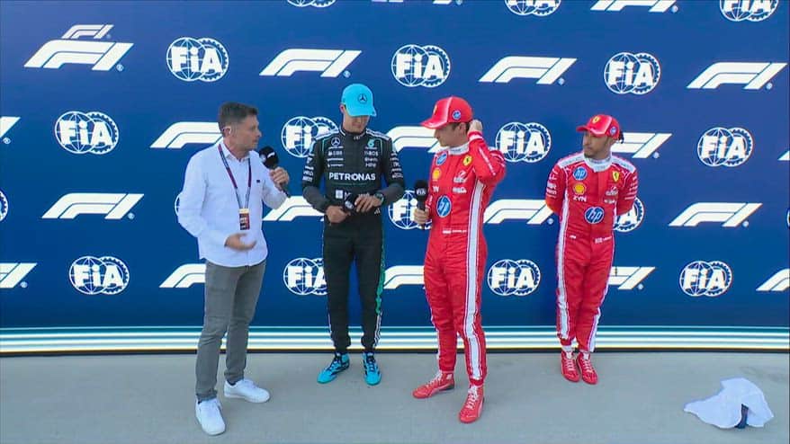 Leclerc: "Prima fila una sorpresa. Grande lavoro del team"