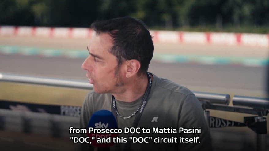Mattia Pasini e la gioia per i piloti di guidare a Brno