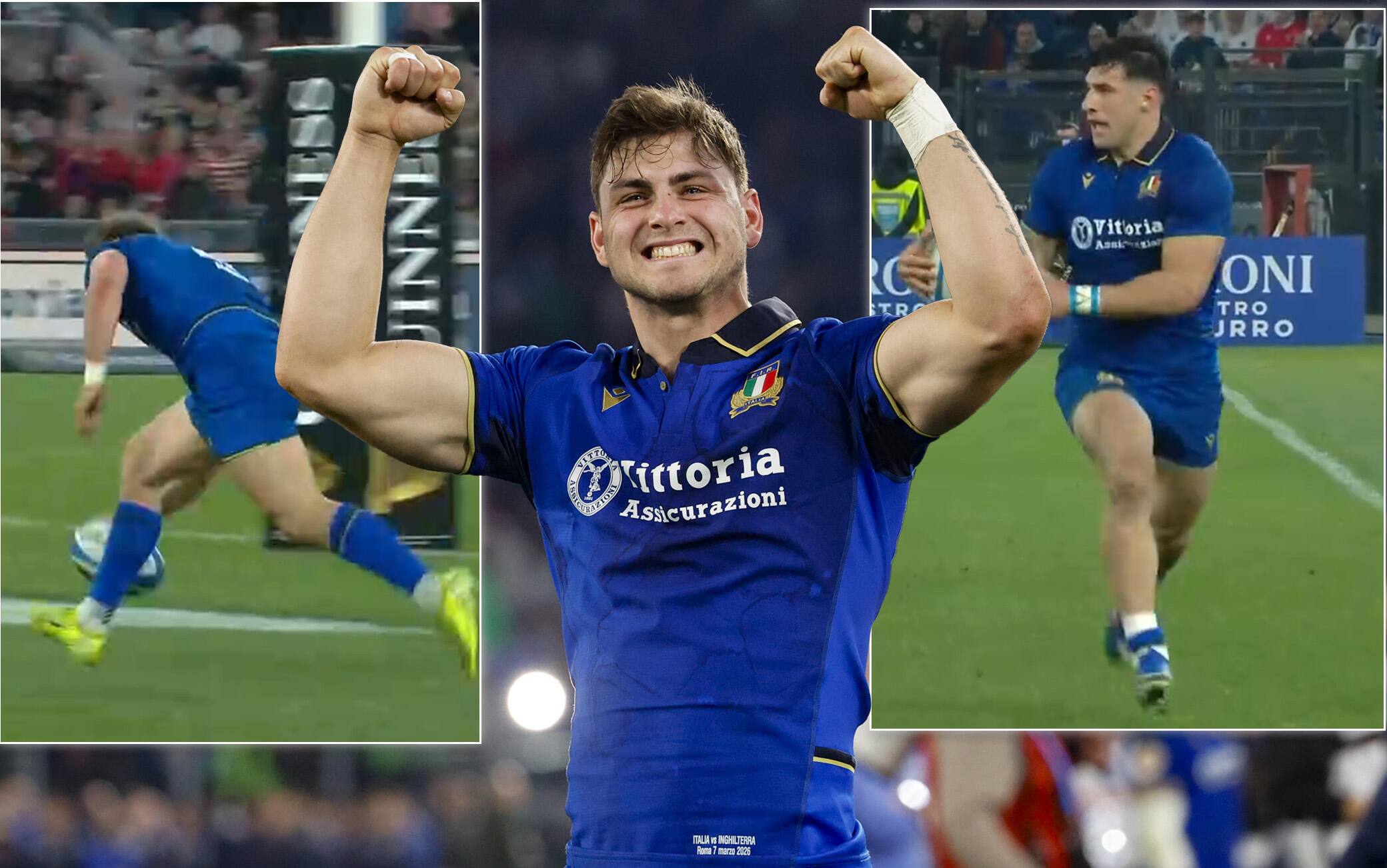 Italia-Inghilterra, meta decisiva di Marin al 73': ma il break di Menoncello è devastante