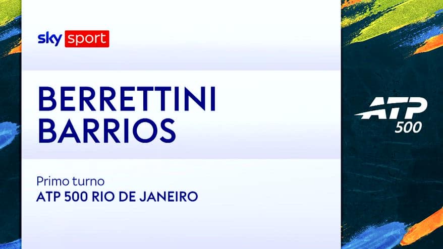 Berrettini-Barrios Vera: highlights Atp Rio de Janeiro