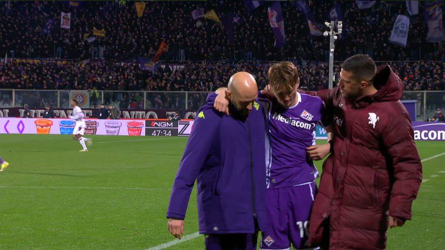 Fiorentina-Torino, problema alla caviglia per Gudmundsson