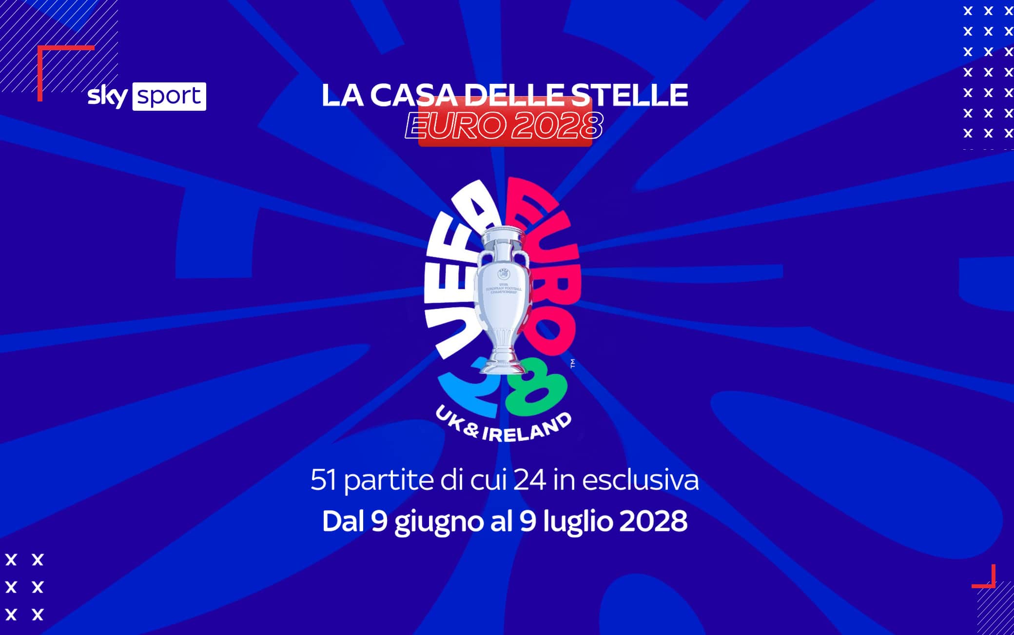 Su Sky Euro 2028, Qualificazioni e Nations League: sempre più la Casa delle Stelle!
