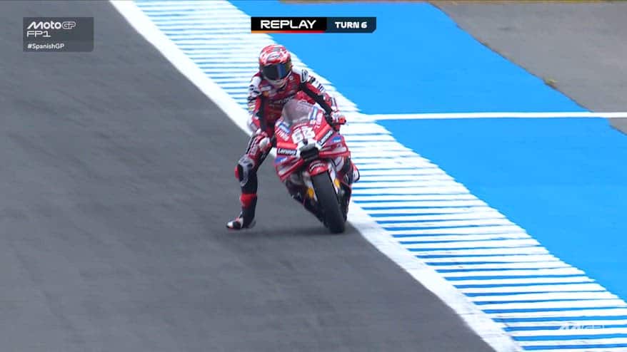 Bagnaia, difficoltà nelle FP1 a Jerez e scuote la testa