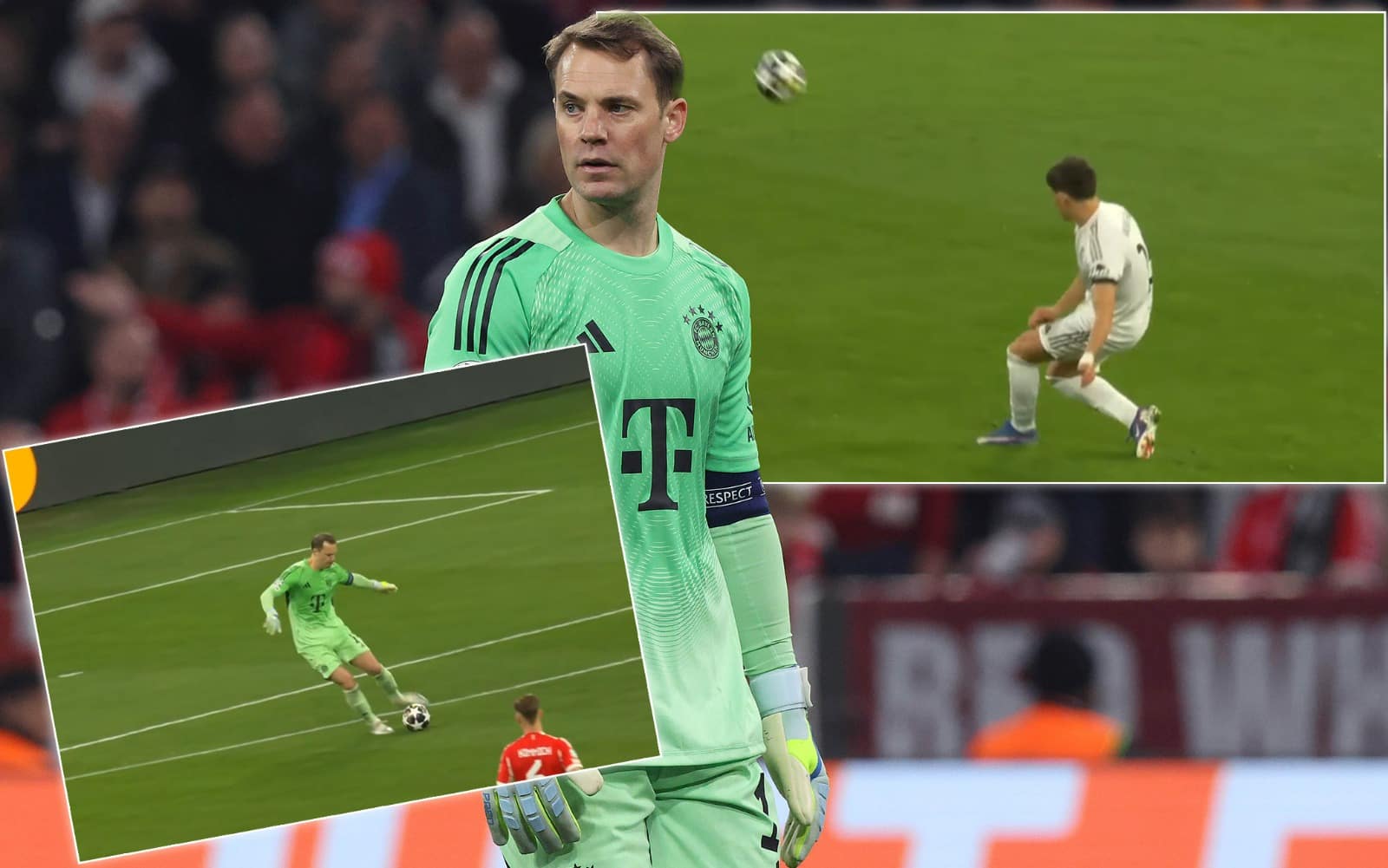 Bayern Monaco-Real Madrid, regalo di Neuer dopo 1': Guler lo punisce da 30 metri! VIDEO