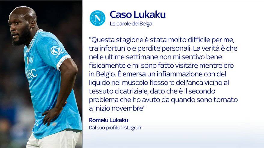 Lukaku, la posizione del Napoli non cambia dopo il messaggio