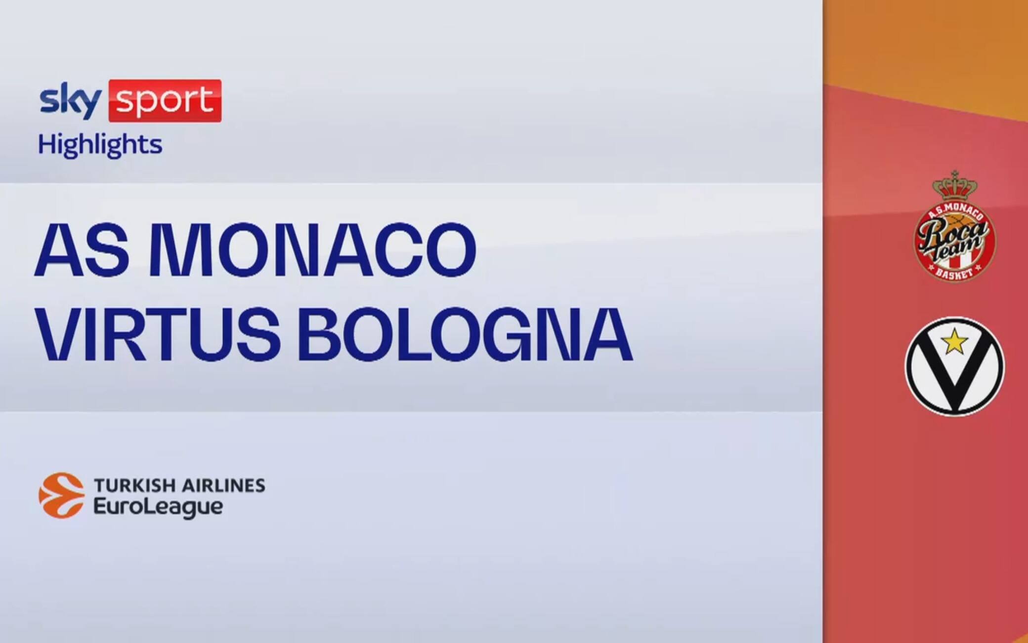 Monaco-Virtus Bologna 82-84: highlights Eurolega