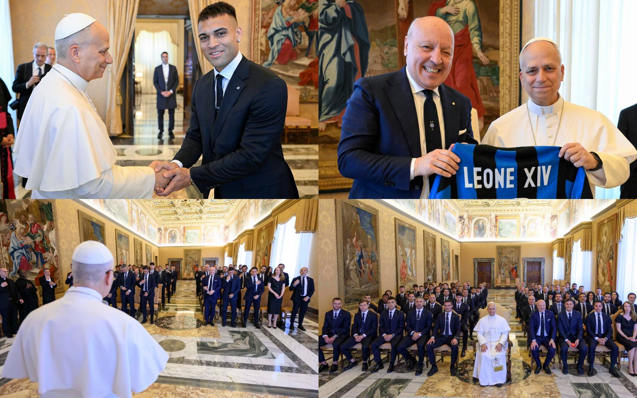 Inter, incontro con il Papa in Vaticano. Foto