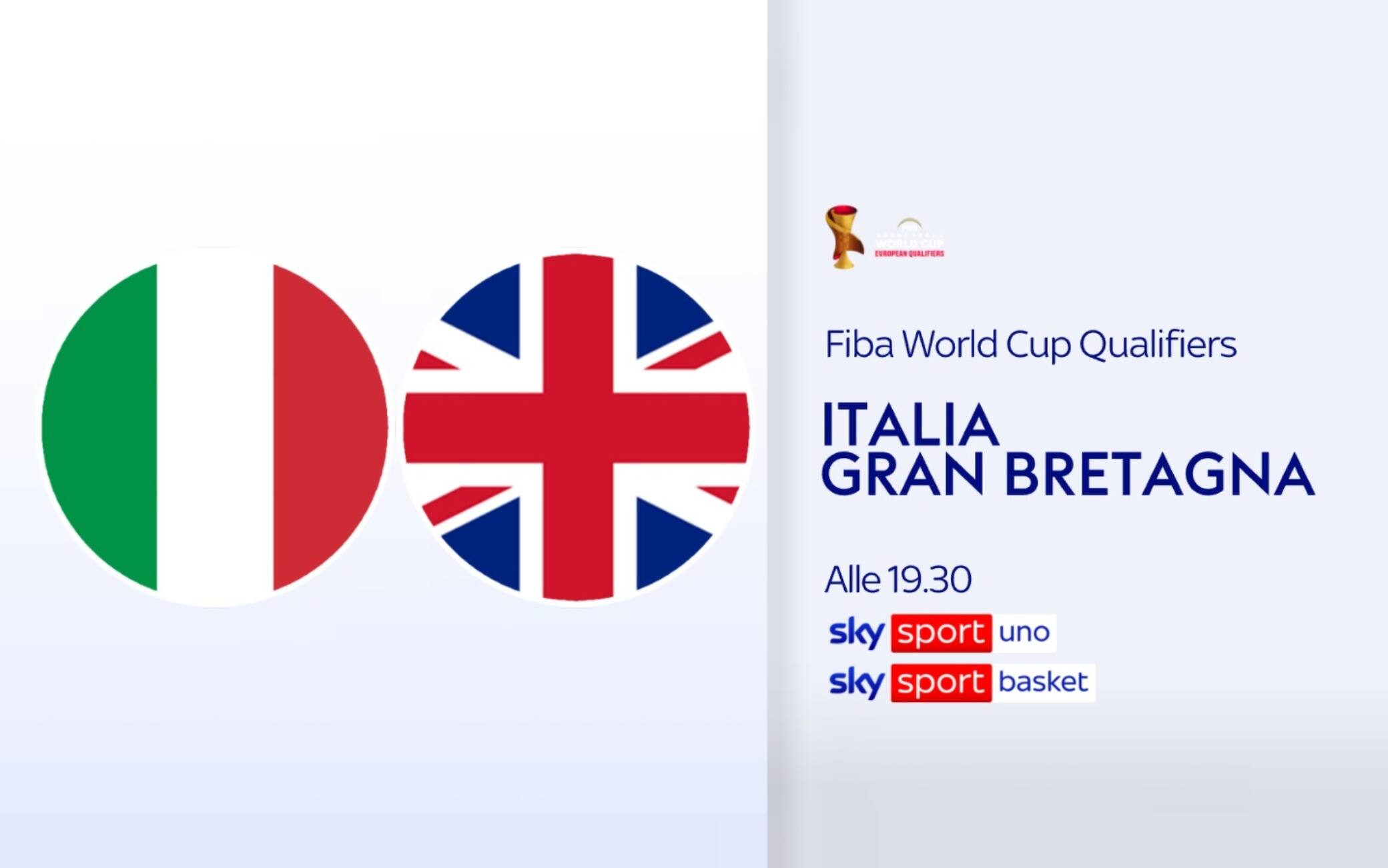 Italia-Gran Bretagna, qualificazioni Mondiali di basket: dove vederla in tv e streaming	